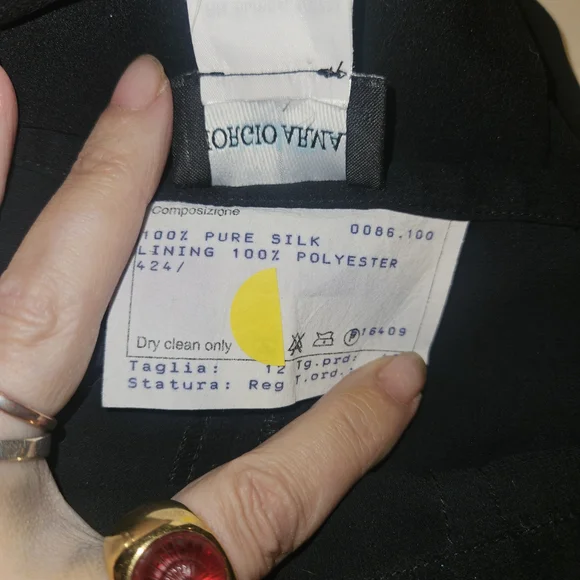 Giorgio Armani Elegant Navy Blue Trousers - Picture 3 of 4